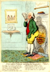 A keen-sighted politician warming his imagination. (BM 1851,0901.737)