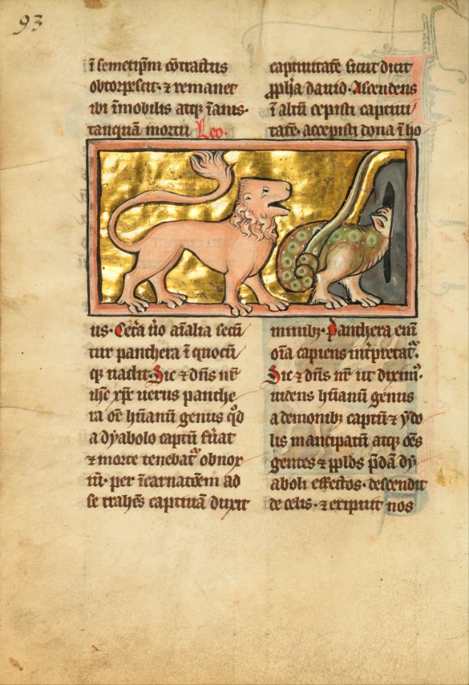 A Lion and a Winged Dragon - Google Art Project
