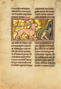 A Lion and a Winged Dragon - Google Art Project