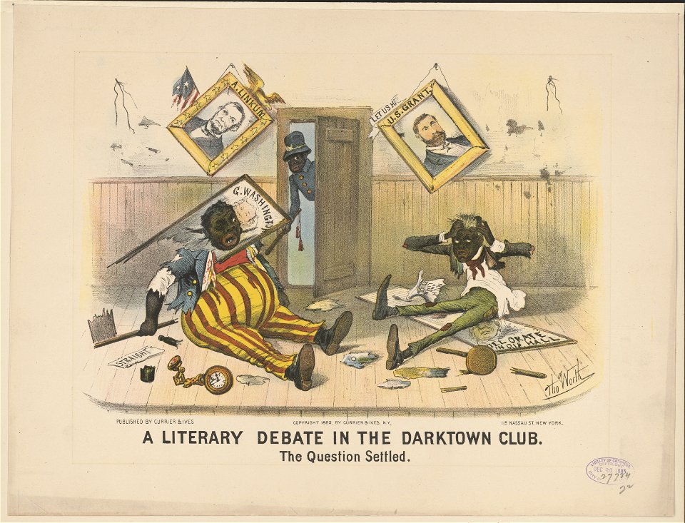 A literary debate in the Darktown Club-The question settled - Tho. Worth. LCCN98507884