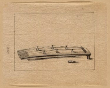 A koto or Japanese zither LCCN2009630120