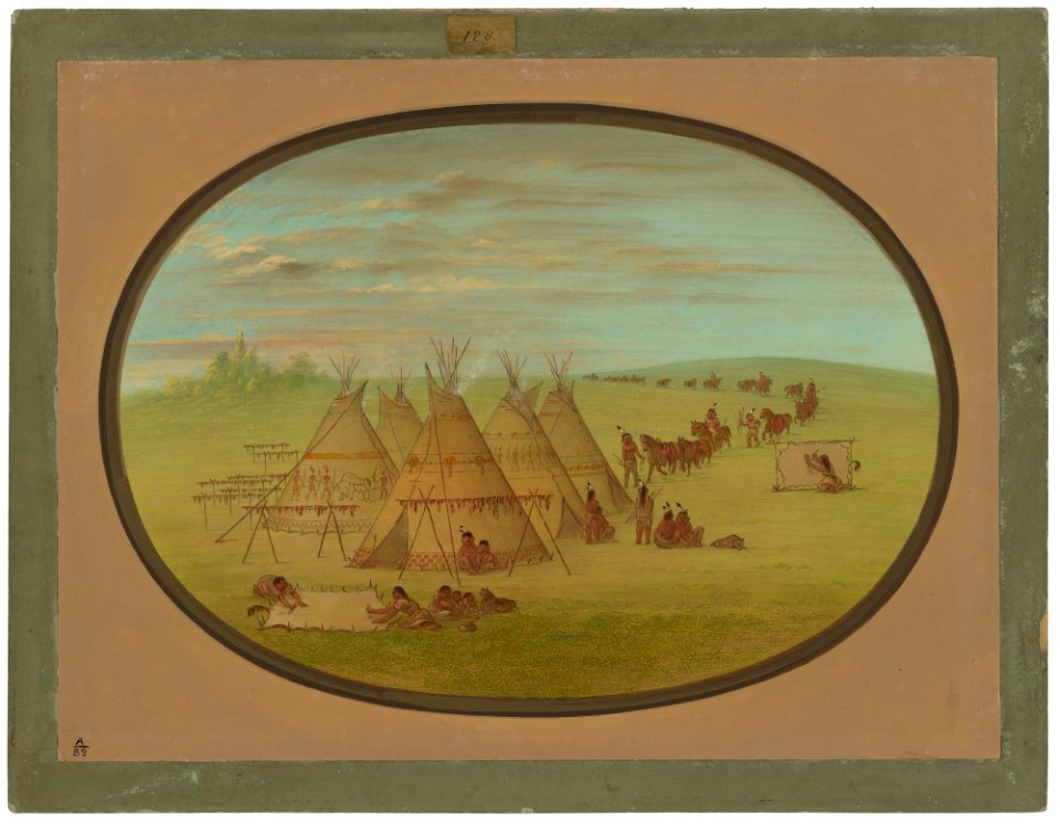 A Little Sioux Village C16162