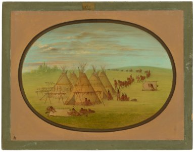 A Little Sioux Village C16162