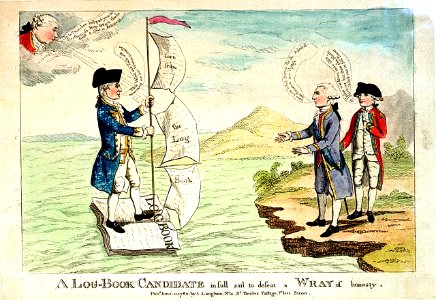 A Log-Book Candidate in full sail to defeat a Wray of honesty (caricature) RMG PW3961