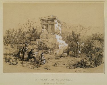 A Lycian tomb at Xanthus - Fellows Charles Sir - 1847