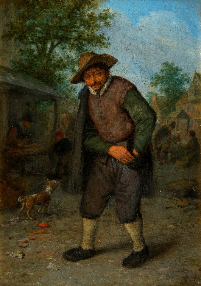 A Man feeling his Purse (Touch)
