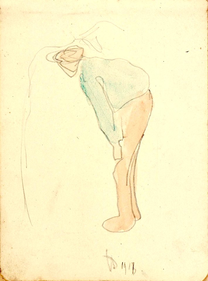 A Man Bending Over by Theo van Doesburg Centraal Museum AB4434