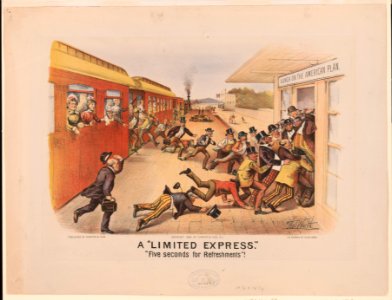 A limited express- five seconds for refreshments! - Thos. Worth. LCCN97507578