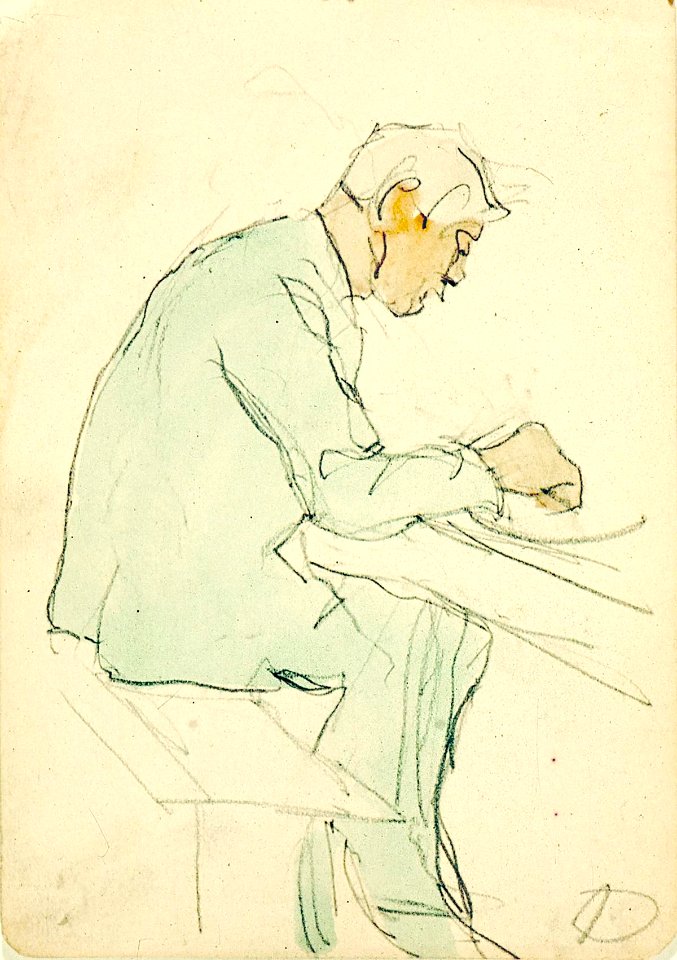 A Man at a Table by Theo van Doesburg Centraal Museum AB4485