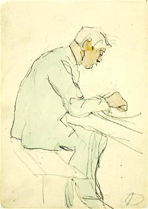A Man at a Table by Theo van Doesburg Centraal Museum AB4485