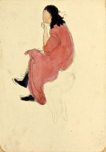 A Man on a Stool Shown on from the Back by Theo van Doesburg Centraal Museum AB4447