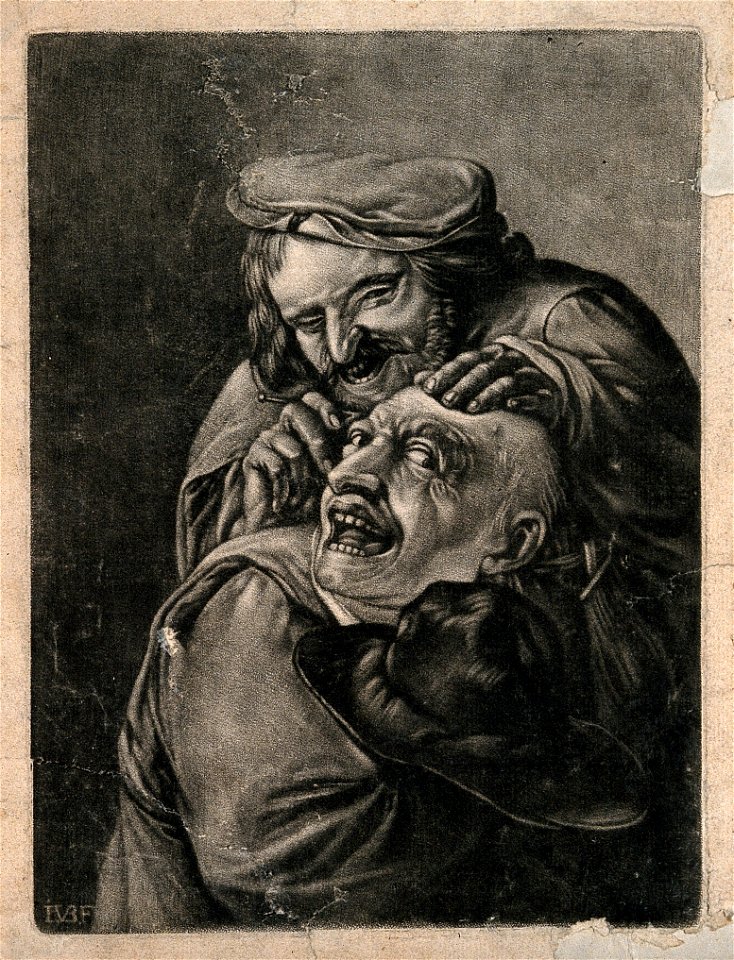 A malicious itinerant surgeon extracting stones from a grima Wellcome V0016247ER
