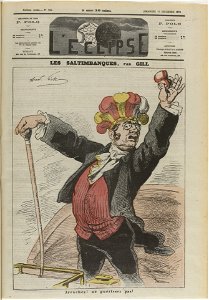 A man adorning a feathered head-dress, holding a tooth and s