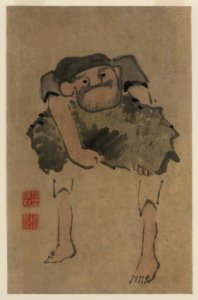 A man carrying a large object LCCN2008680230