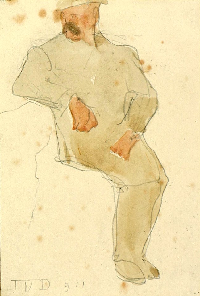 A Man Sitting by Theo van Doesburg Centraal Museum AB4466
