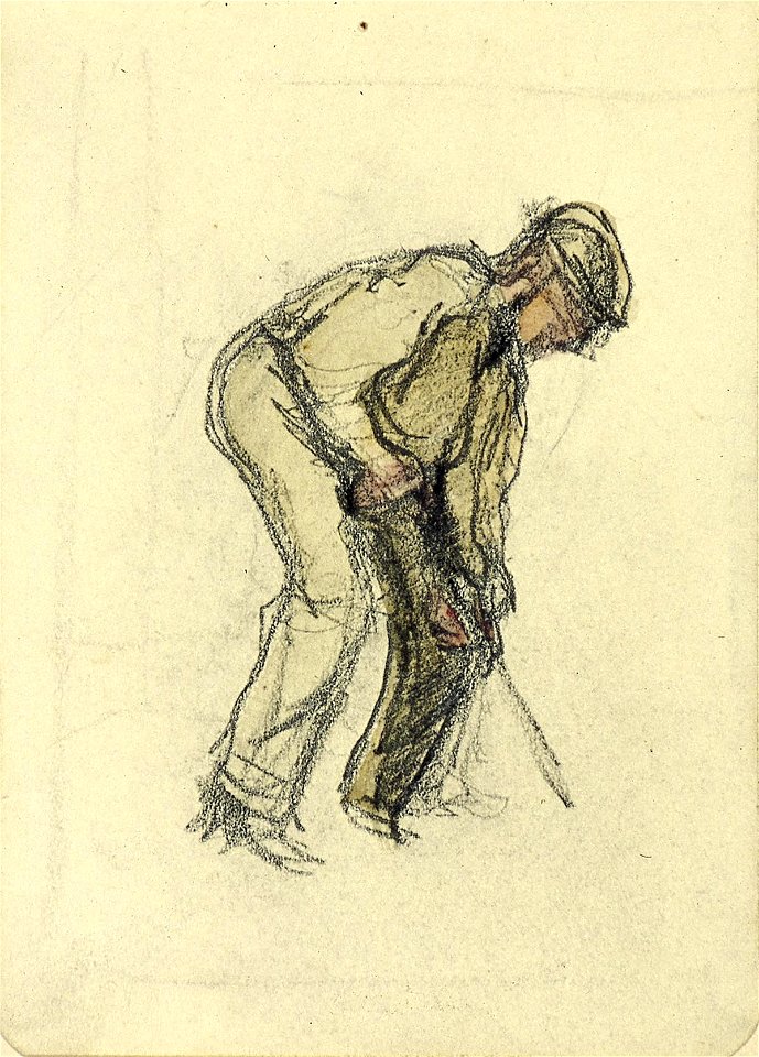 A Man Digging by Theo van Doesburg Centraal Museum AB4410