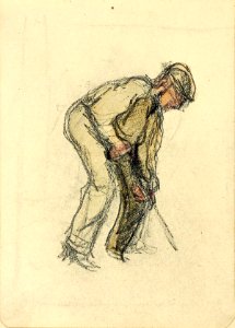 A Man Digging by Theo van Doesburg Centraal Museum AB4410