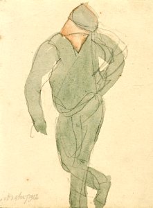 A Man with Arm Akimbo by Theo van Doesburg Centraal Museum AB4768