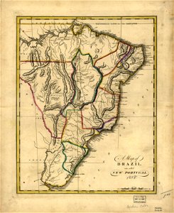 A map of Brazil, now called New Portugal. LOC 2003627077