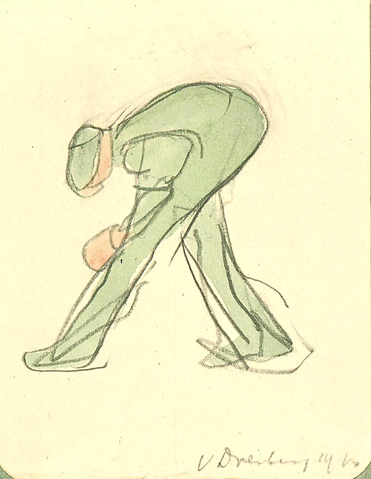 A Man Bending Over by Theo van Doesburg Centraal Museum AB4777