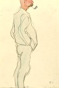 A Man Standing with His Hands in His Pockets by Theo van Doesburg Centraal Museum AB4757