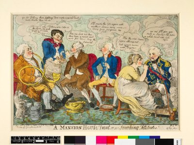 A mansion house treat. or Smoking attitudes! (BM 1868,0808.6913 2)