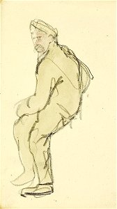 A Man Sitting by Theo van Doesburg Centraal Museum AB4483