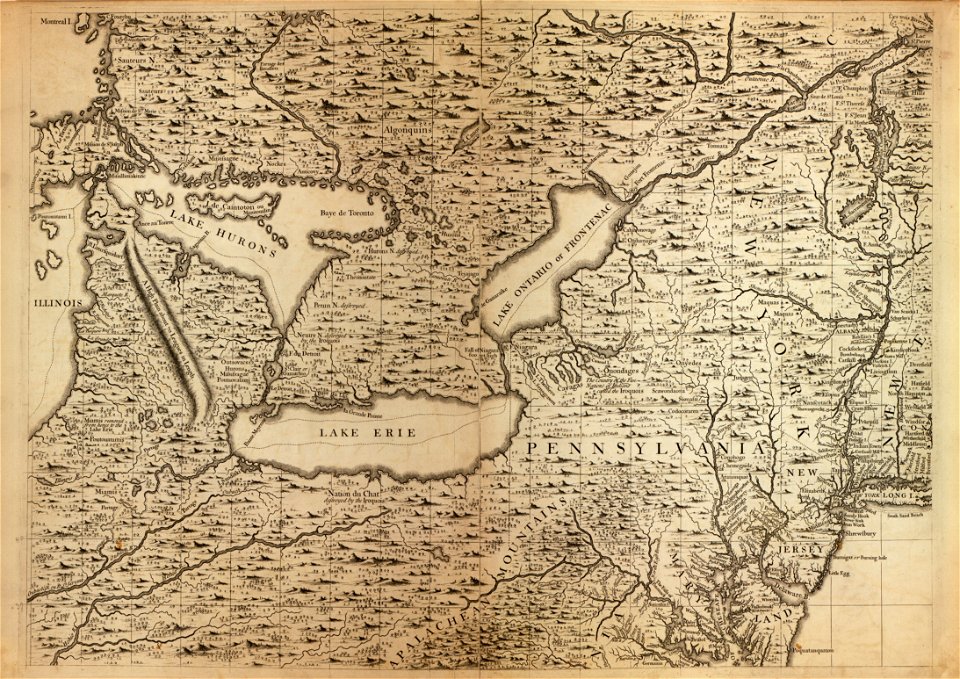 A map of the British Empire in America with the French and Spanish settlements adjacent thereto LOC 2009582407-8