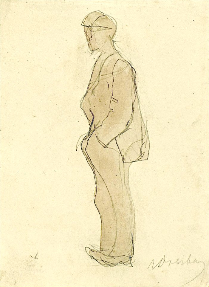 A Man Standing with His Hands in His Pockets by Theo van Doesburg Centraal Museum AB4484
