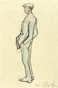 A Man Standing with His Hands in His Pockets by Theo van Doesburg Centraal Museum AB4756