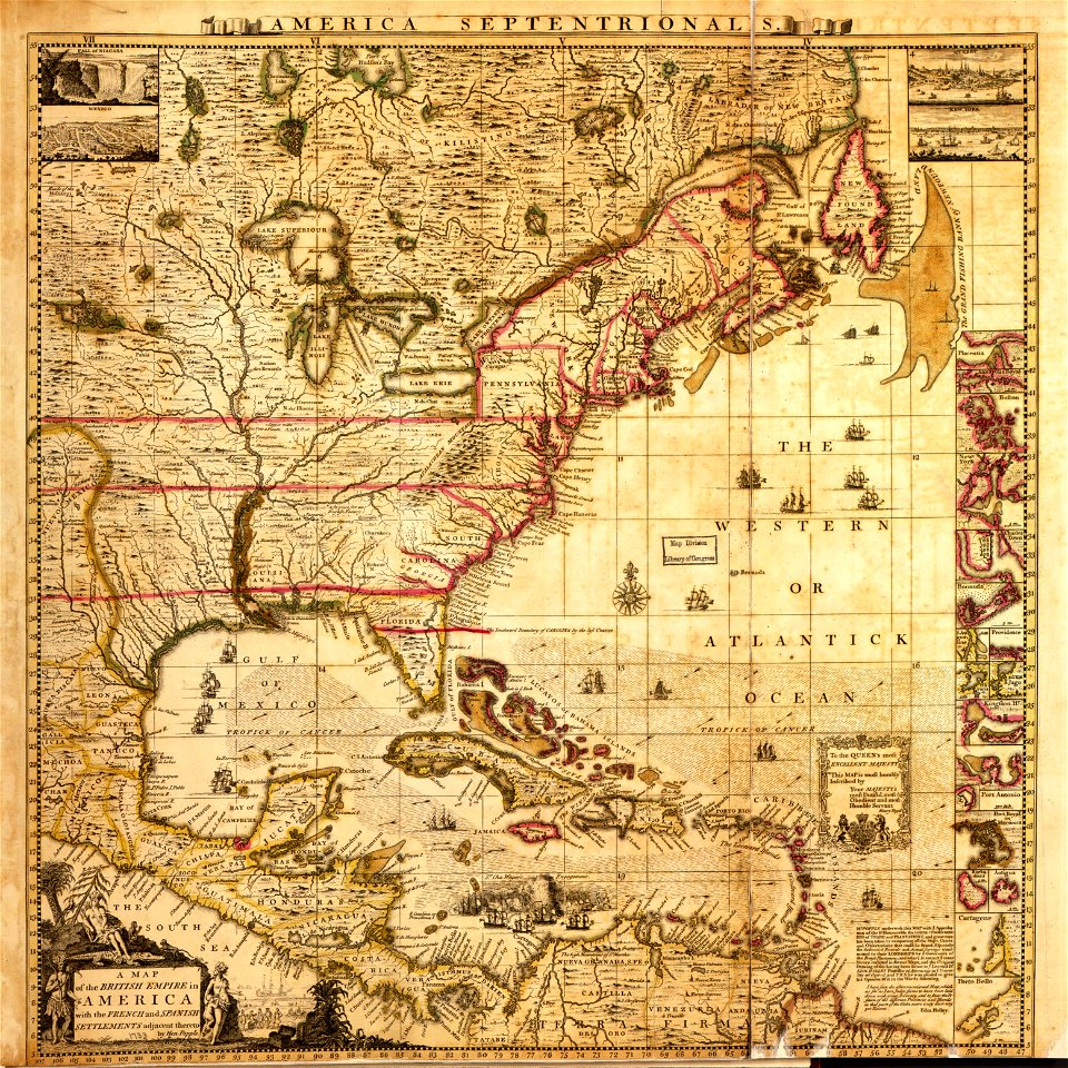 A map of the British Empire in America with the French and Spanish settlements adjacent thereto LOC 2009582407-2