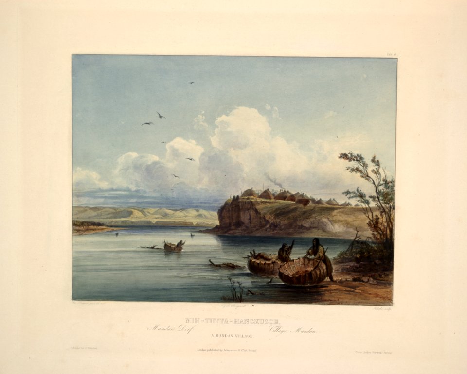 A Mandan village 0049v