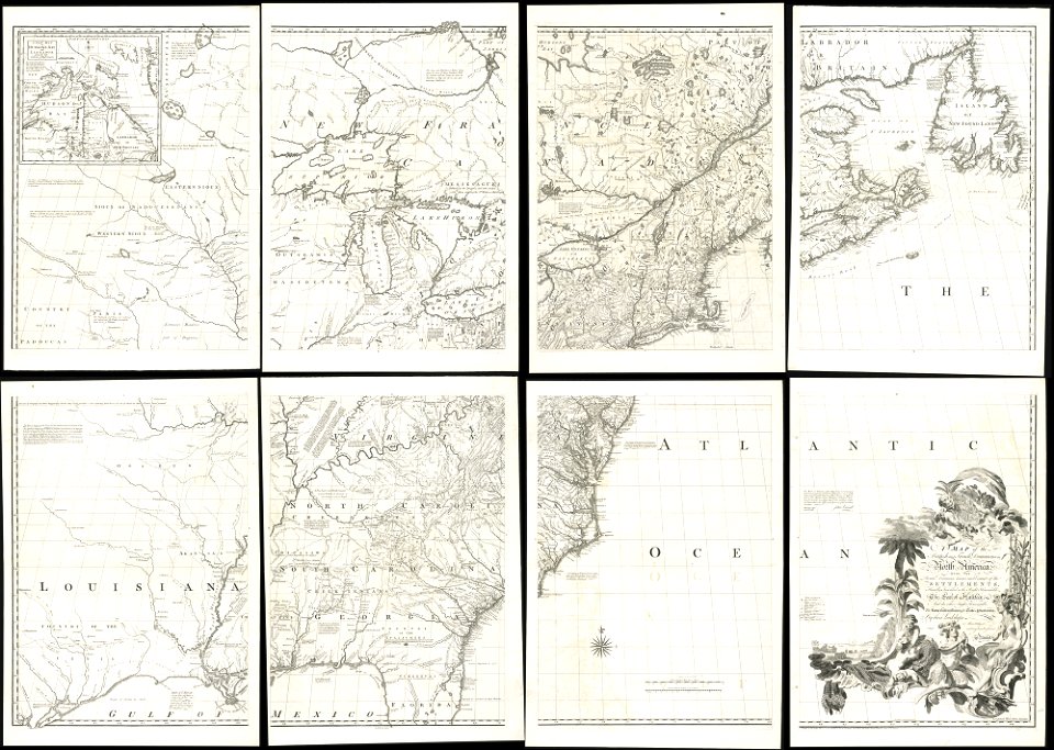 A map of the British and French dominions in North America - with the roads, distances, limits, and extent of the settlements, humbly inscribed to the Right Honourable the Earl of Halifax, and the (7118605149)