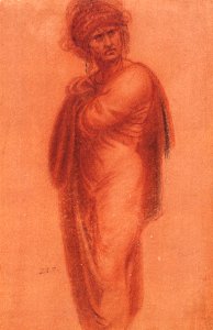 A man wearing a turban and a cloak RL 12580r