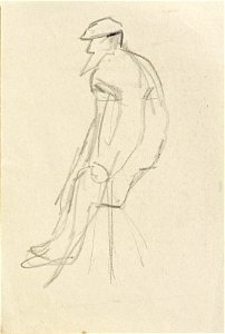 A Man with Crutches by Theo van Doesburg Centraal Museum AB4544