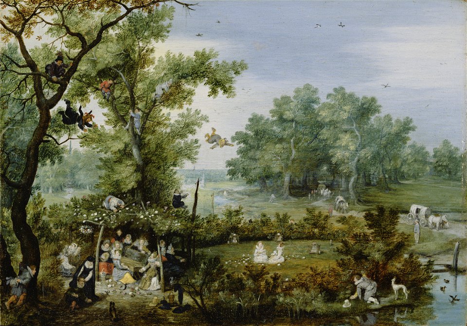 A Merry Company in an Arbor - Adriaen van de Venne - J. Paul Getty Museum 83.PB.364.1