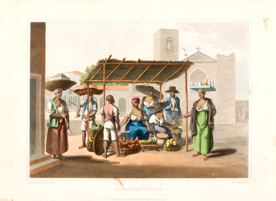 A market stall (2), da Coleção Brasiliana Iconográfica