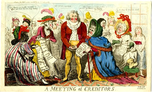 A meeting of creditors (BM 1868,0808.6424)