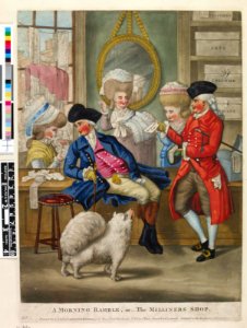 A morning ramble, or - The Milliners Shop (BM 1935,0522.1.31 1)