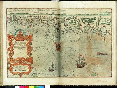 A most perfect description of the sea coastes of the north east land parte of Norway parte of Swedeland as it lieth betwene Distelbergh and Waersbergh RMG F8016