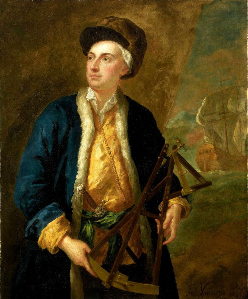 A Merchant Captain (possibly John Elton) with Elton's Quadrant RMG BHC3128