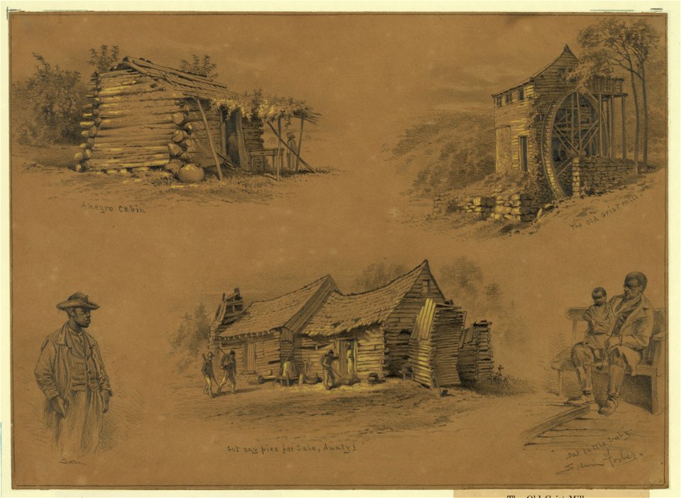 A Negro cabin. The old grist mill LCCN2004661513