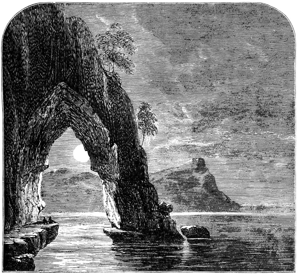 A NATURAL ARCH ON LAKE BAIKAL