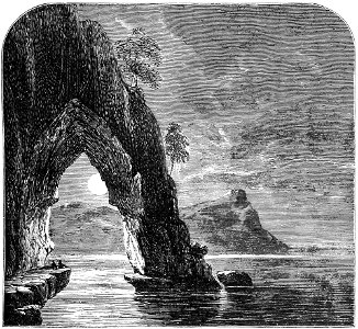 A NATURAL ARCH ON LAKE BAIKAL