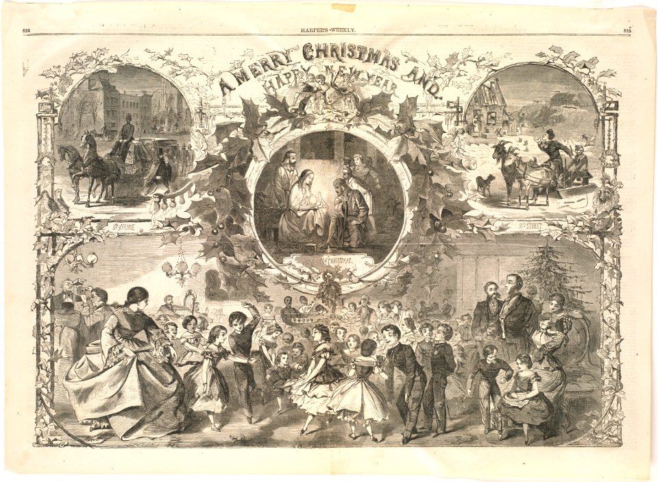 A merry Christmas and happy New Year (Boston Public Library)