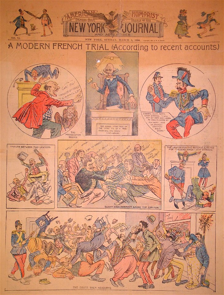 A Modern French Trial (According to Recent Accounts) - Walt McDougall 1898-03-06