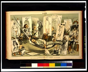 A mid-summer day's dream-While our artist sleeps, his favorite subjects are left to do justice to themselves, and to correct his conceptions - J. Keppler ; Mayer, Merkel & Ottmann, lith., LCCN98502328