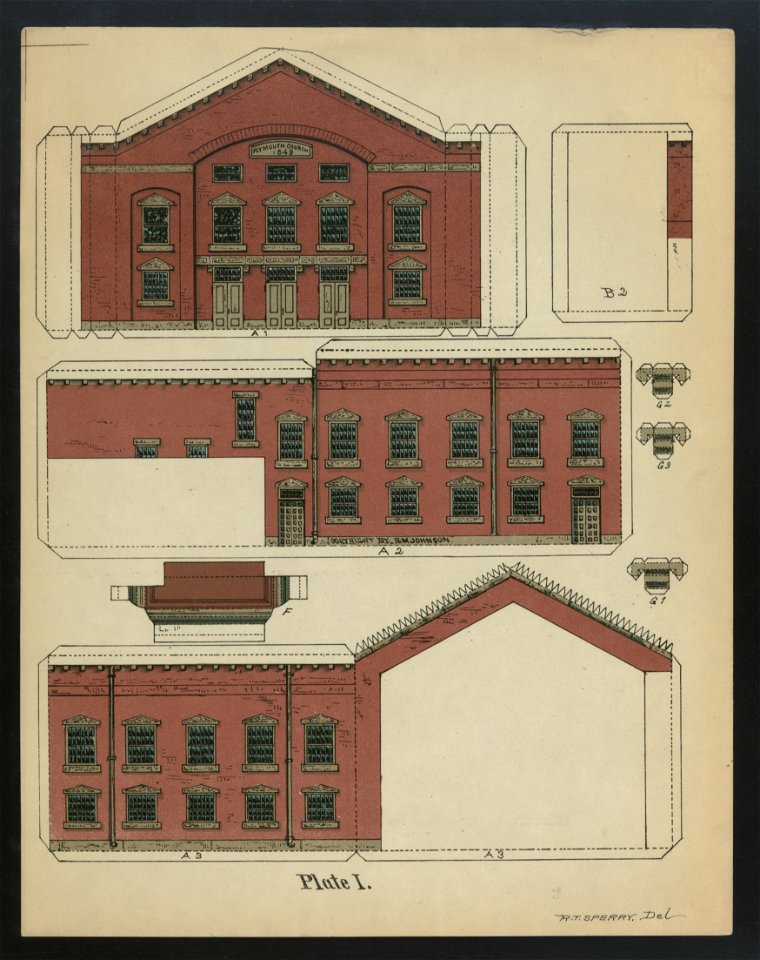 A model of Plymouth Church, Brooklyn, N.Y. - R.T. Sperry, del. LCCN2006677655