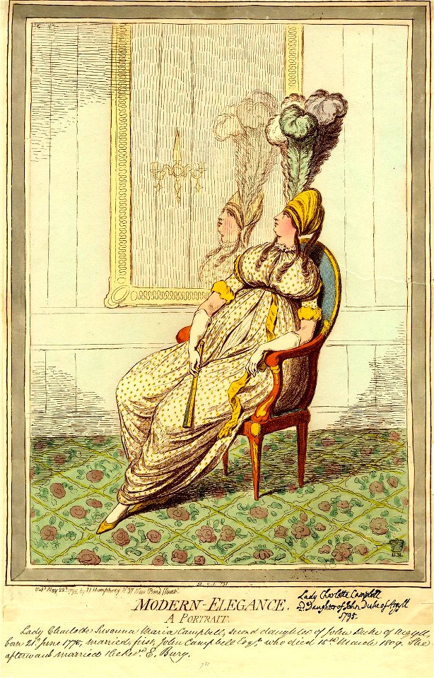 A modern elegance. A portrait (BM 1851,0901.731)