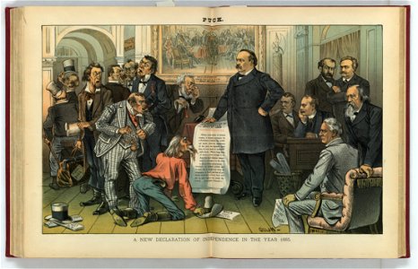 A new declaration of independence in the year 1885 - Gillam. LCCN2011661760